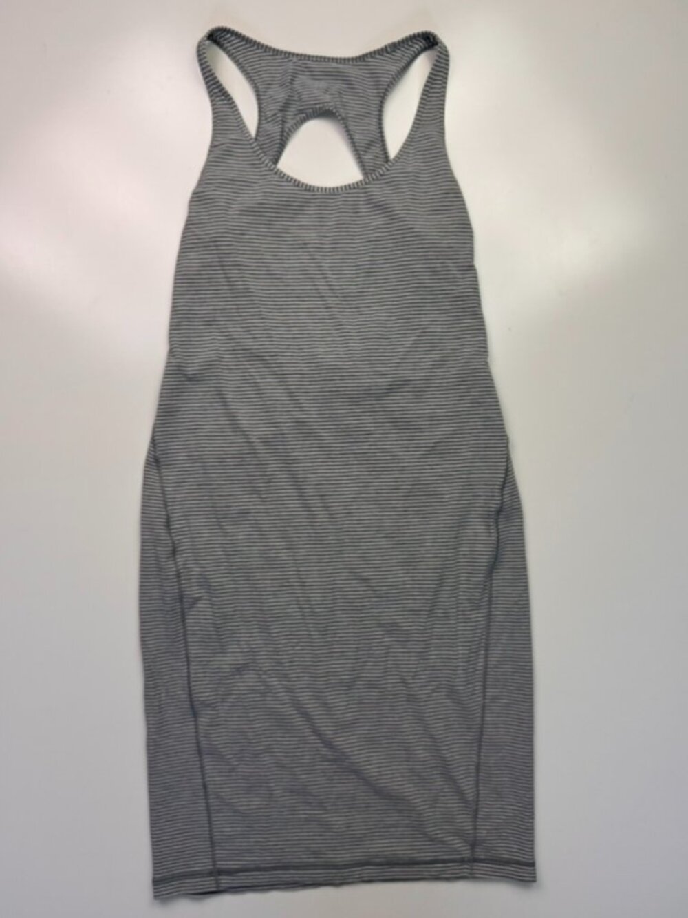 Lululemon Striped Ruched Open Back Dress